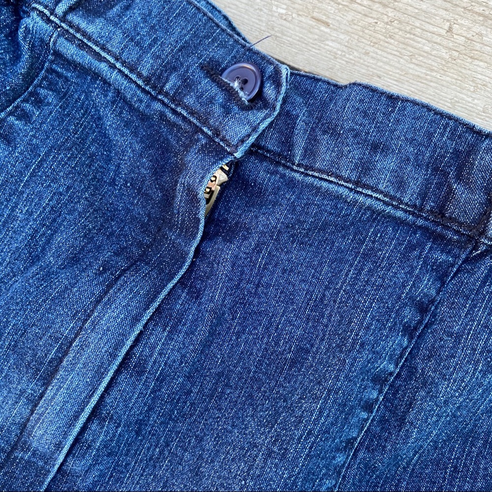 Chadwicks woman blue denim skirt petite 2P - Picture 3 of 5